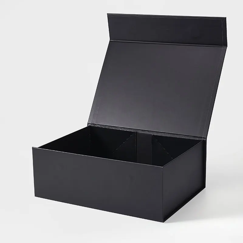 Geotobox 33x25.5x11.5cm | 13x10x4.52in Popular A4 Deep Size Black and White Luxury Rigid Magnetic Closure Gift Boxes