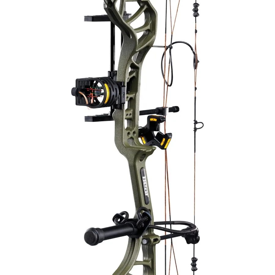 Bear Archery Legit MAXX Ready to Hunt Compound Bow Package with IMS Rest and Picatinny Sight Mounts 1070 lb Draw Weight 1413 Le