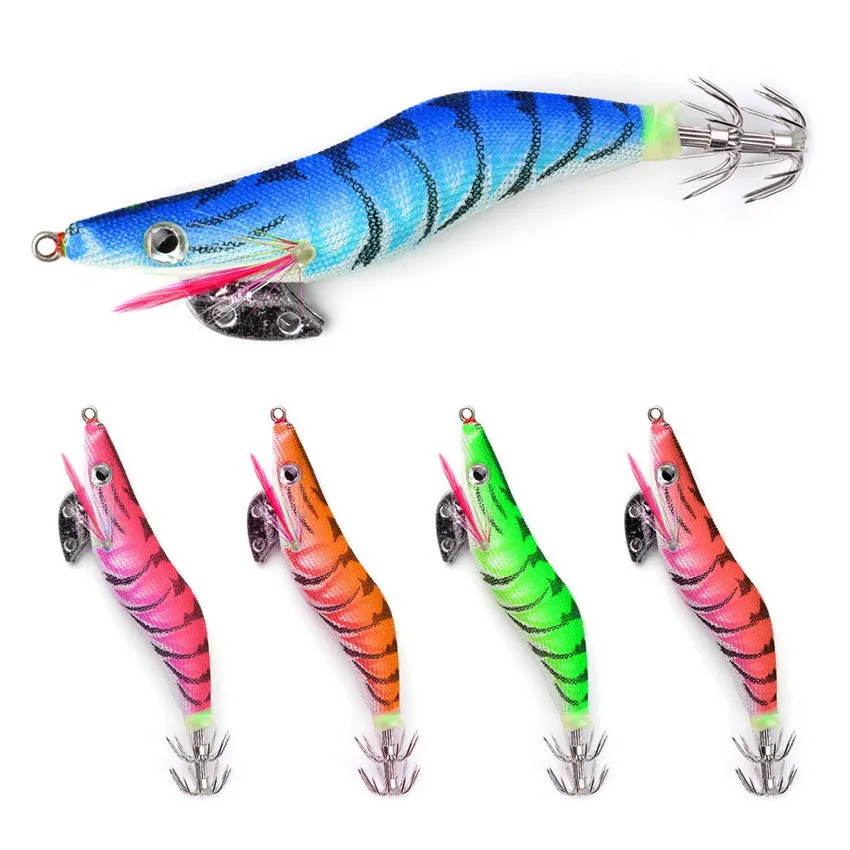 2.0# 2.5# 3.0# squid bait luminous squid jig eging Artificial bait Webfoot Octopus Cuttlefish sea fishing lure squid lure
