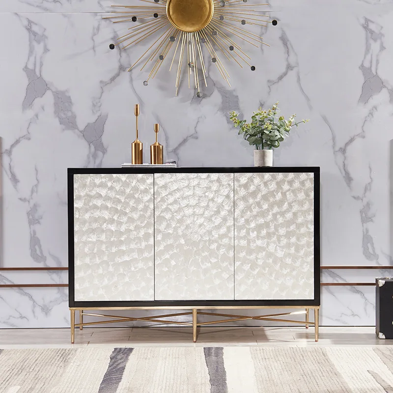 

American-style home side cabinet, home entrance door, entrance cabinet, light luxury Nordic shell fantasy 2021 new model