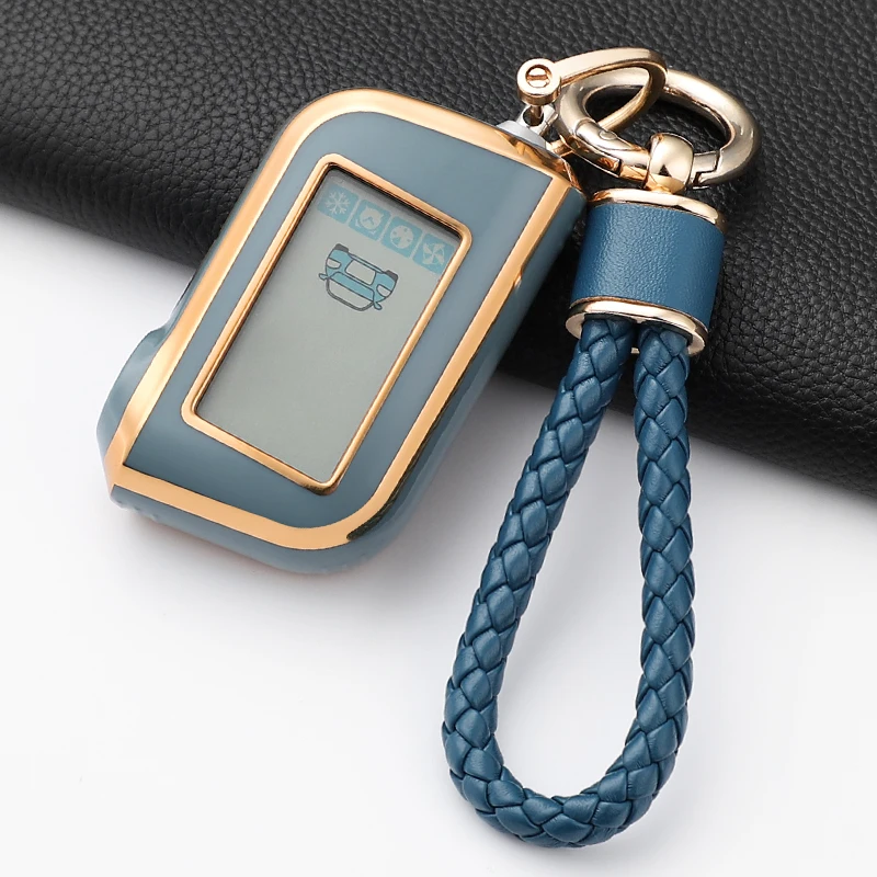 Новый мягкий чехол для автомобильного ключа из ТПУ для Starline A93, русская версия, двусторонняя автомобильная сигнализация, ЖК-пульт дистанционного управления, брелок, аксессуары