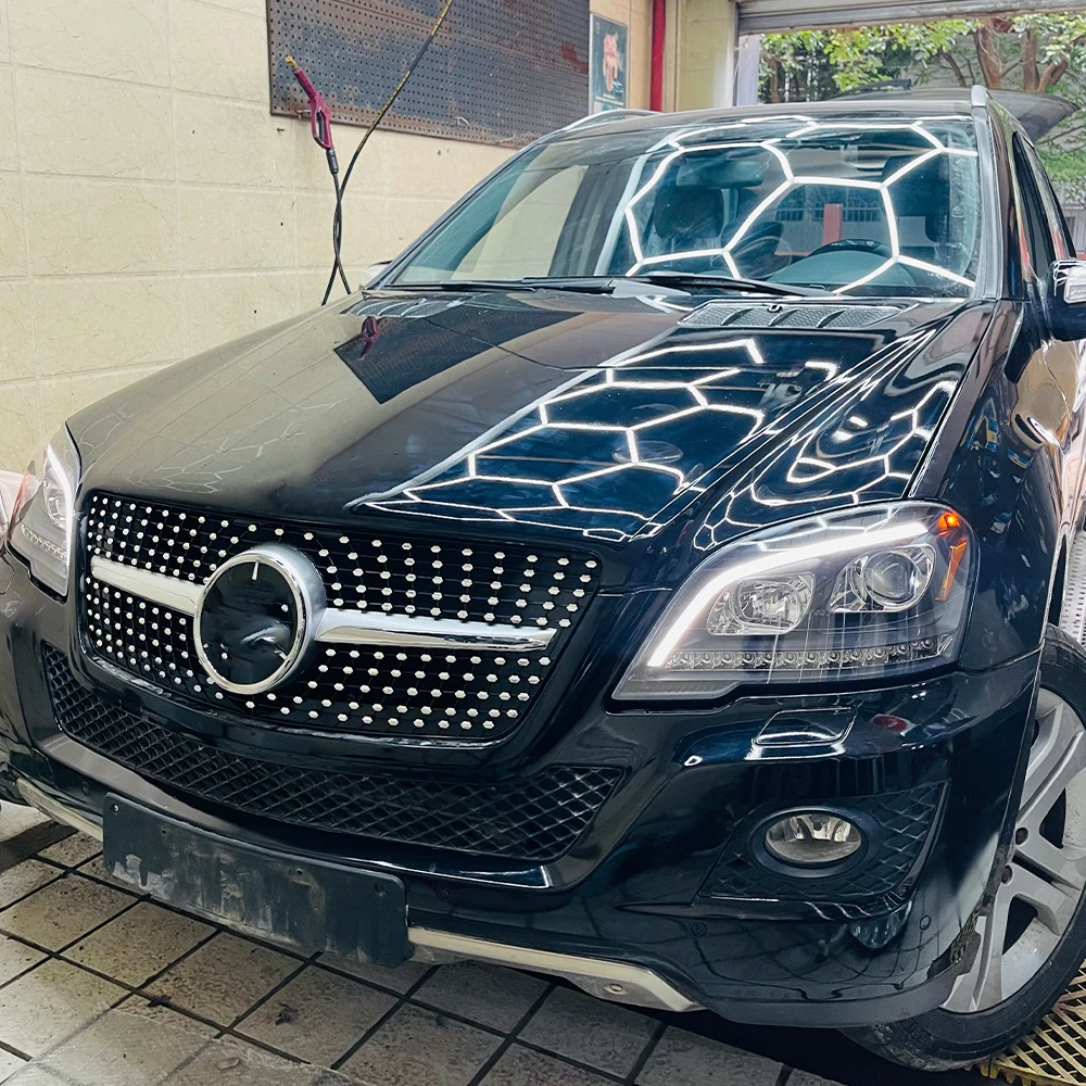 

Передние фары автомобиля для Benz ml W164 2010-2011, светодиодные автомобильные фары в сборе, обновление, высококачественные аксессуары для линз проектора
