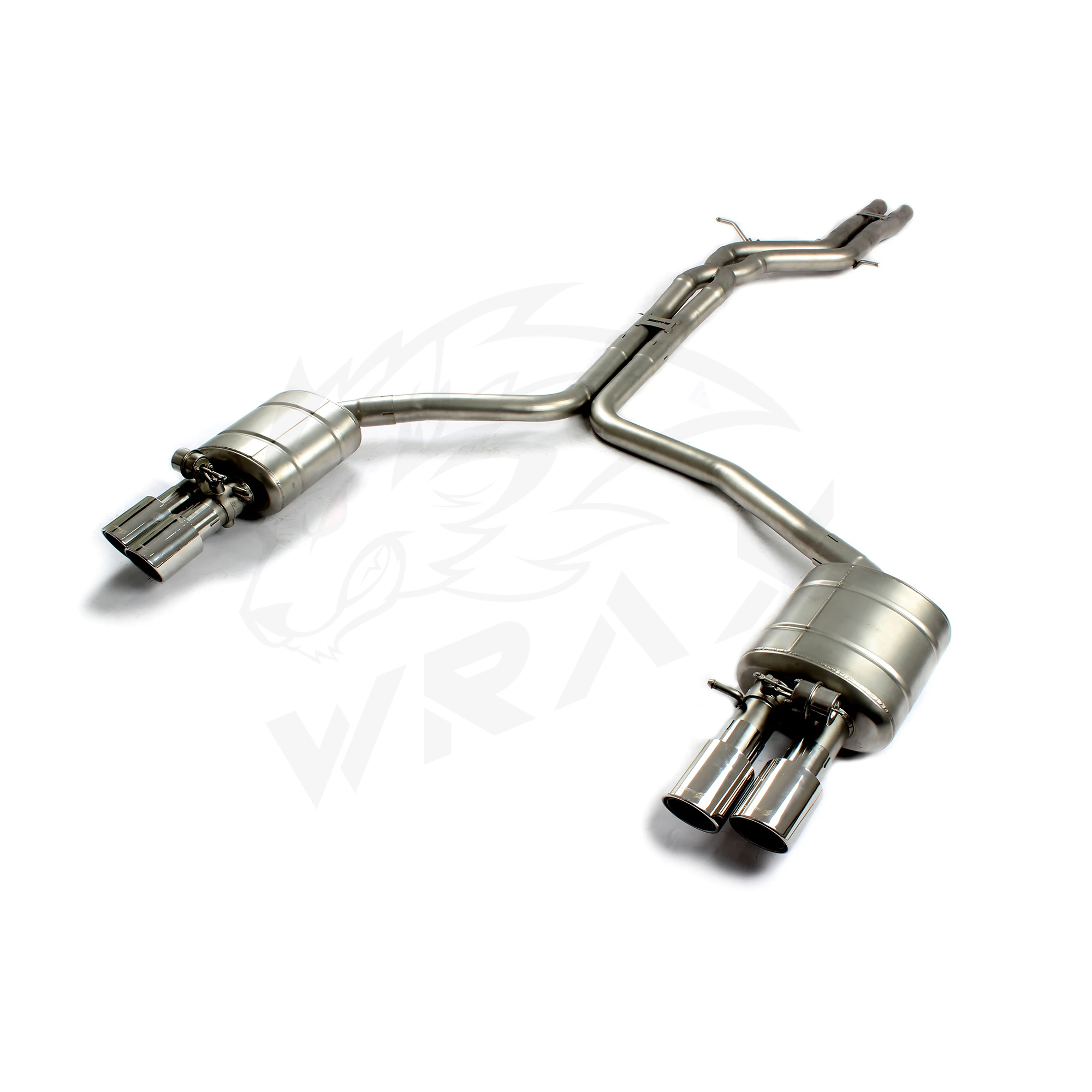 WRAX SS304 (dla AUDI A6 / A7 3.0t z układem wydechowym sterowanym zaworami) Akcesoria samochodowe Bezpośredni zamiennik rury wydechowej Catback