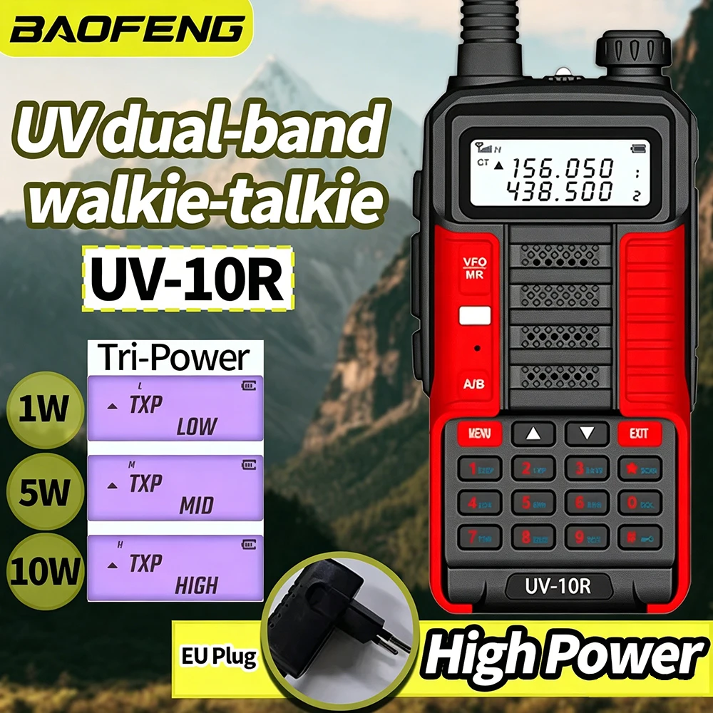 baofeng-uv-10r-ハイパワートランシーバー-999ch-fm-ラジオ懐中電灯-vox-ポータブル屋外狩猟建設双方向ラジオ