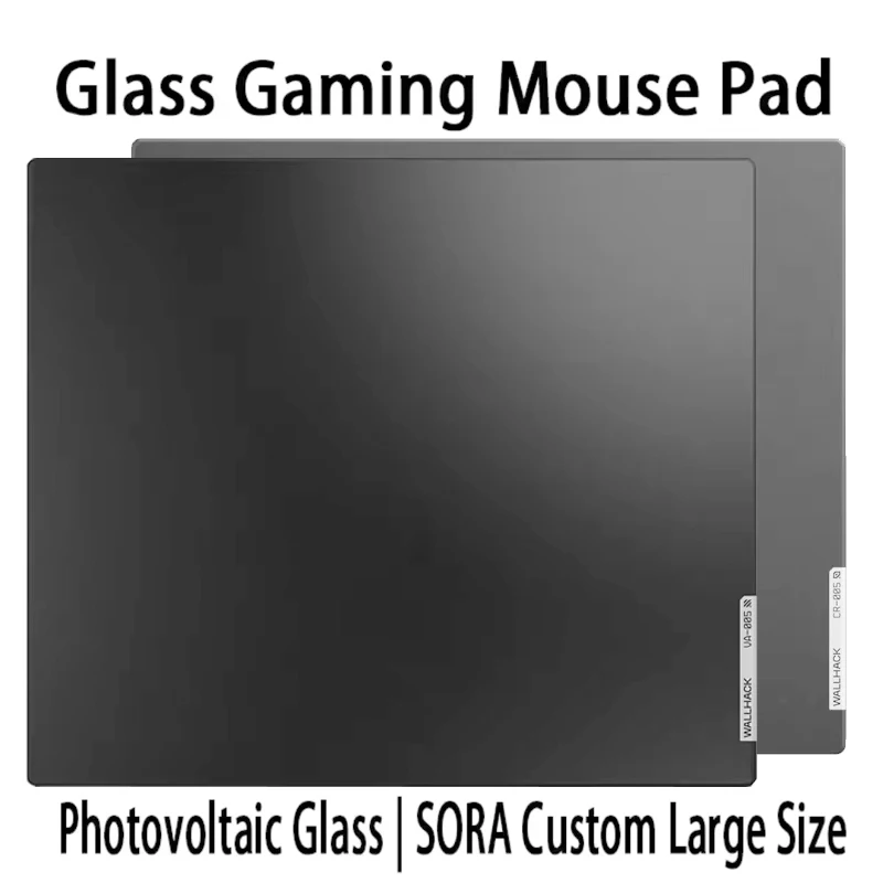 For W-WALLHACK VA005CR005 Tempered Glass Gaming Mouse Pad E-sports Desk Pad FPS Extra Large Size Custom Mousepad Perfect Replica