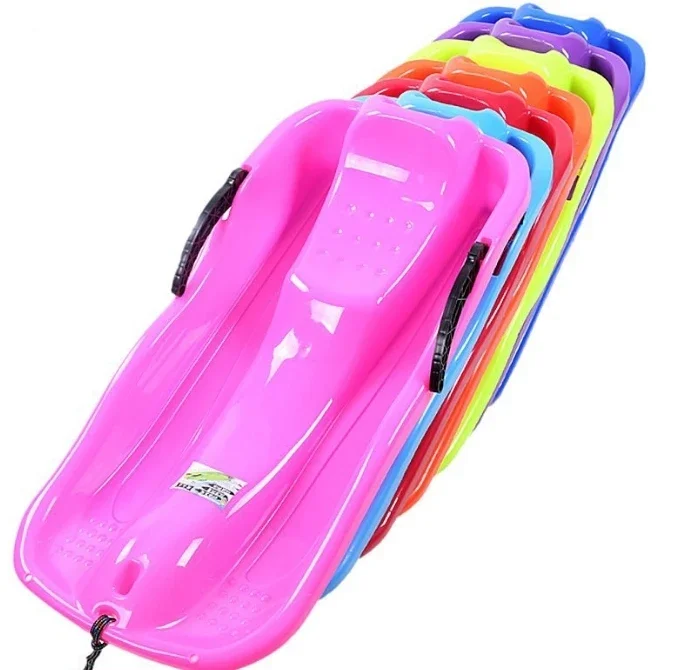 

Brake Design Plastic Snow Sledge with Rope Pulling, Toboggan Snow Sled, Factory Direct Sales, Popular Styles