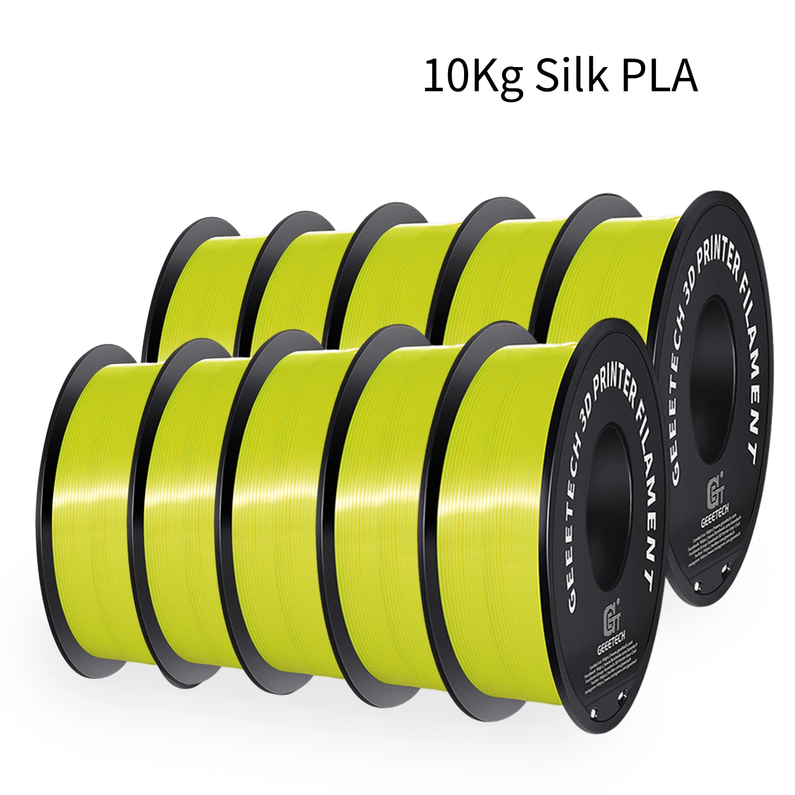 

GEEETECH 10Kg 3d Silk PLA Filament 1.75mm Spool Wire For 3D Printer Material,Safety, Vacuum packaging