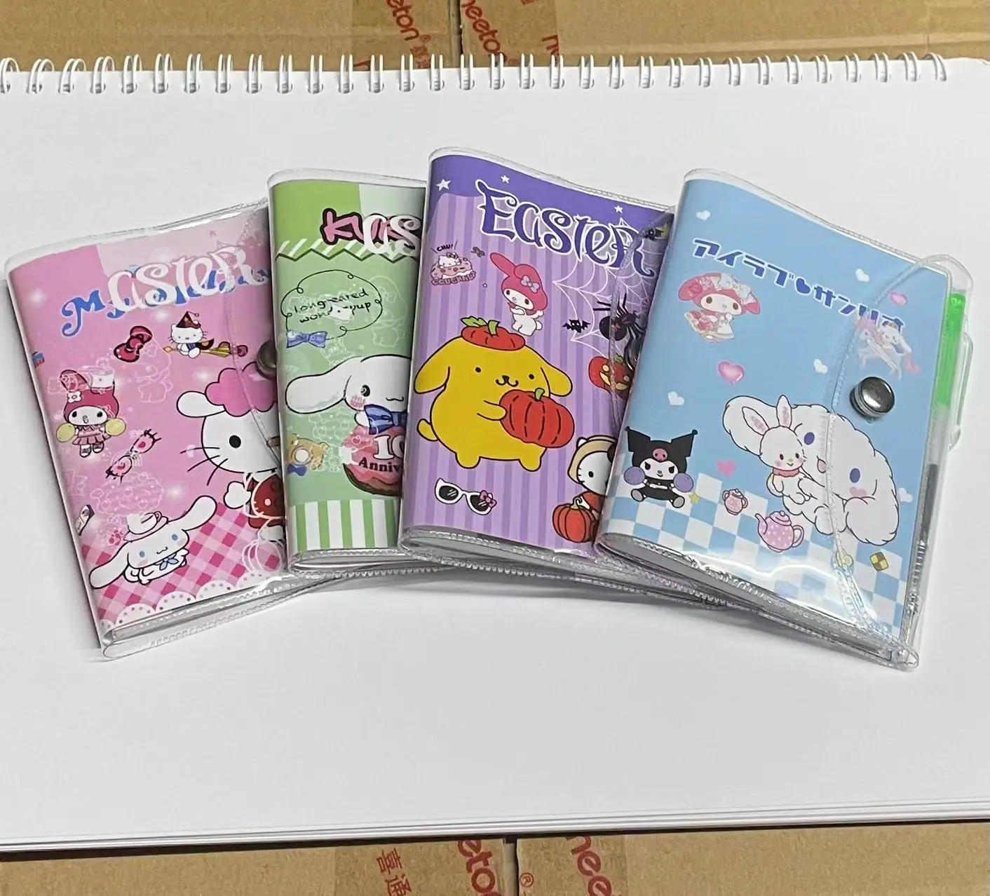 A5 A6 Sanrio Rubber Faced Notebook Hello Kitty Cinnamoroll Kuromi Cartoon Pad Notepad Pocket Book Student School Stationery Gift