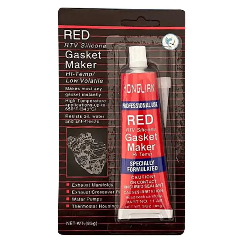 

85g Red Silicone Sealant Waterproof Car Engine Sealant Engine Gasket Maker repair glue Multifunctional Oil Resistant sealent