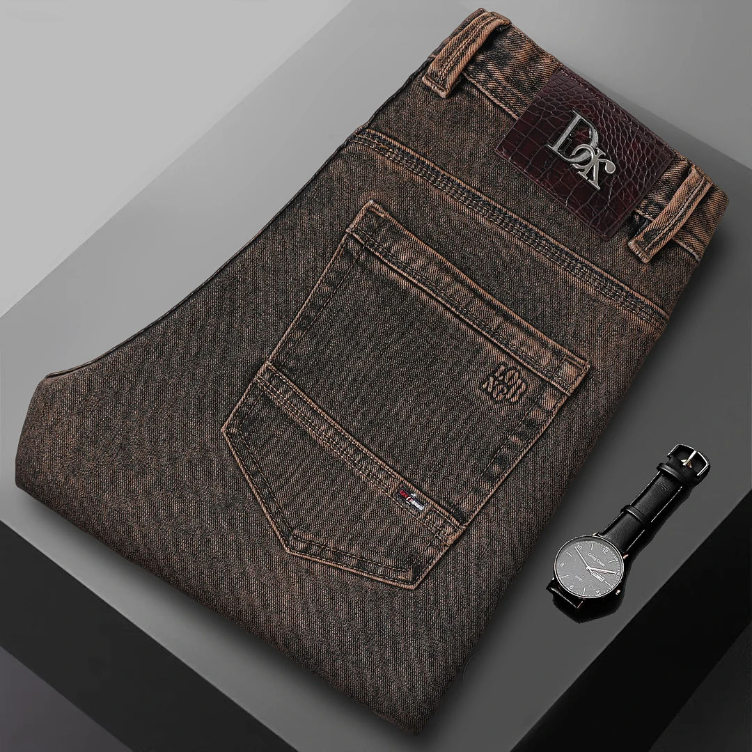 

Роскошные мужские джинсы Outlet, оригинальные товары с заниженной талией, вельветовые, не тонущие, большие размеры, весенний сезон