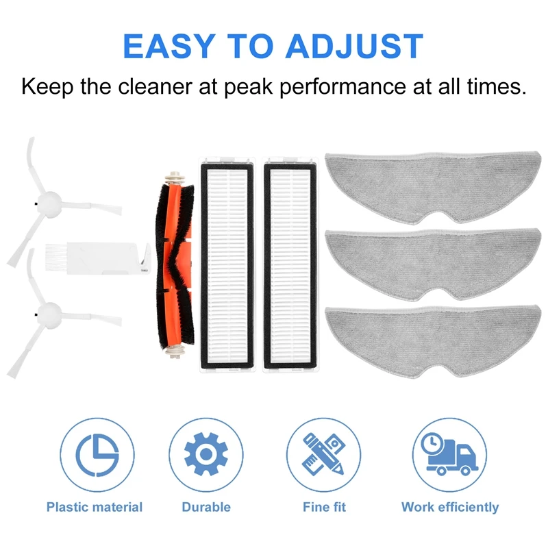 Robotic Vacuum Cleaner Spare Parts For Xiaomi Dreame D9 Centre Roller Side Brush Hepa Filter Mop Cloth Accessories