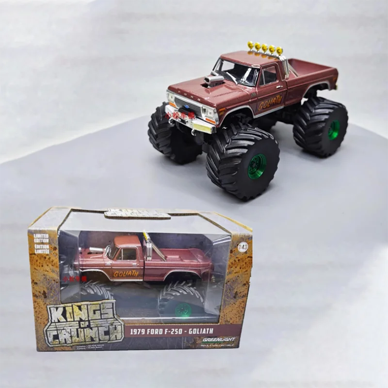 

Greenlight, масштаб 1:43, 1969, грузовик F-250, зеленая машина, имитация сплава, модель автомобиля, статическая коллекция, сувенирный подарок