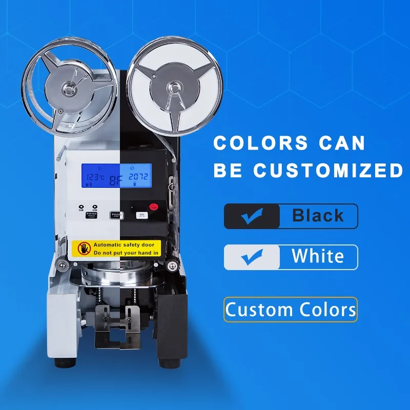 Auto Plastic Cup and Paper Cup Sealing Machine High Quality Automatic Sealer Bubble Tea Milk Coffee Drink Cup Sealing Machine