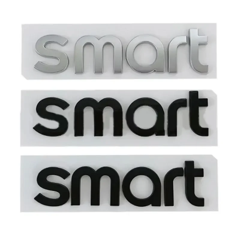 SMART letter badge car stickers for Mercedes benz smart big small front hood rear trunk logo refit accessories label decals