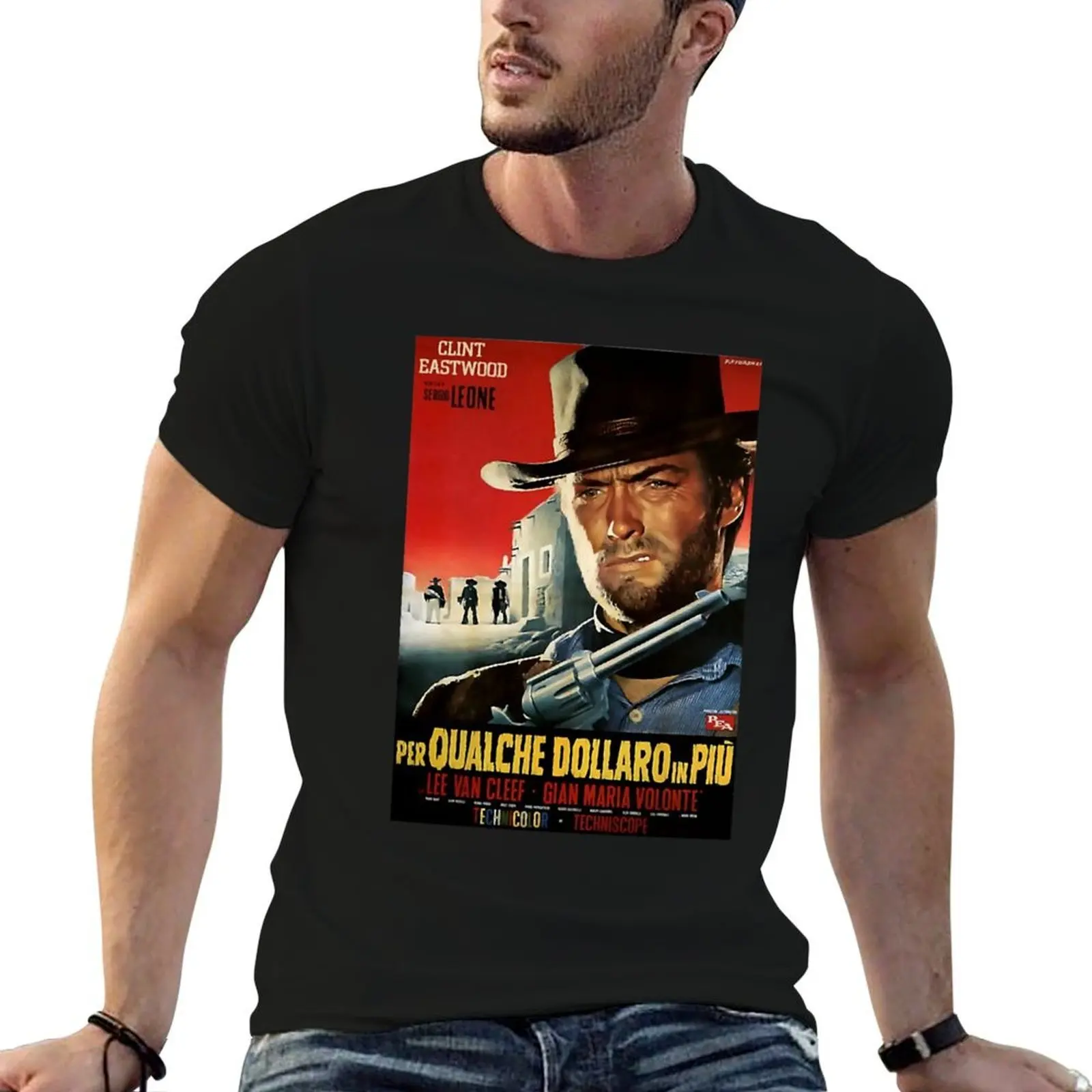 

Classic Western Movie - For a Few Dollars More T-Shirt t shirts with prints t shirts for man graphic vintage T-Shirt