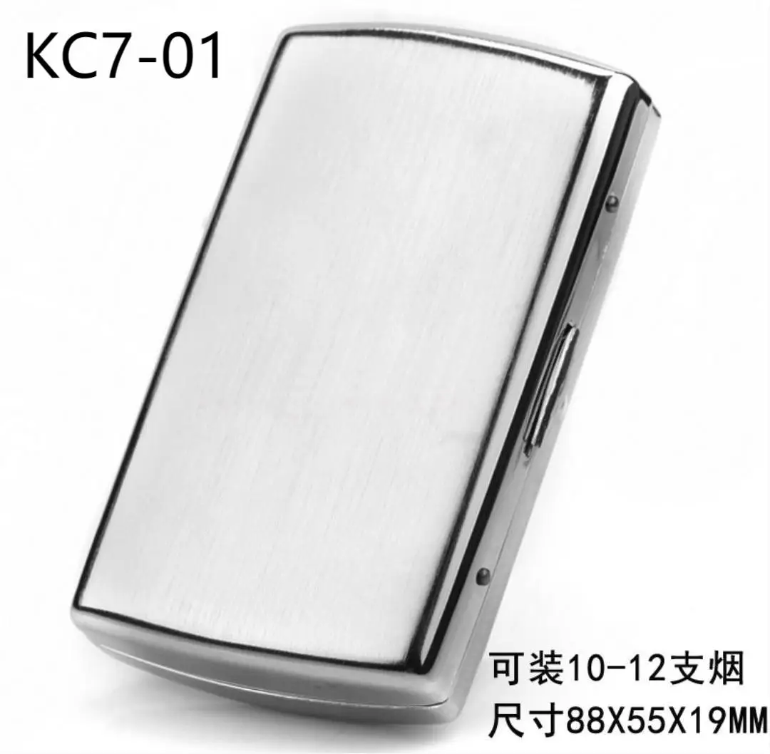 Portable Mini Cigarette Case for Men and Women Stainless Steel Thick 84mm Cigarette 12Pcs