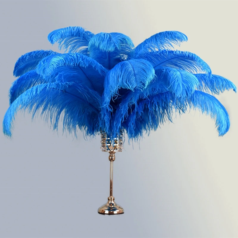 Lake Blue Ostrich Feather Decor Feathers for Decoration Long Large Decorative Wedding Centerpieces Tables Accessoires Mariage