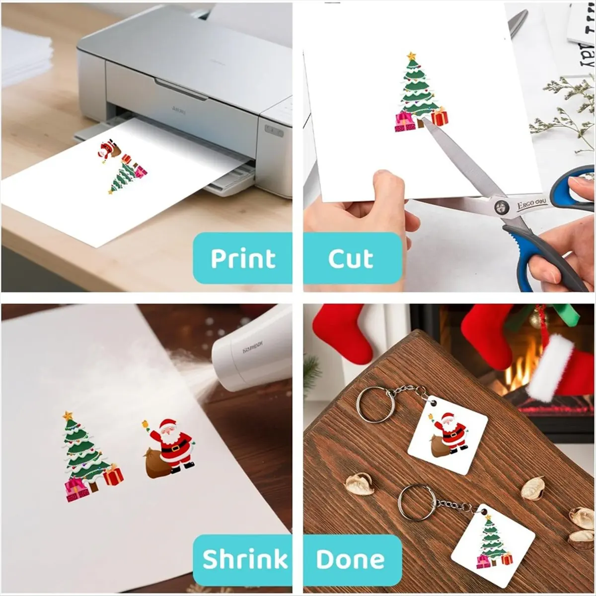 20-Pack Printable Shrinky-Dink Sheets - 8.3