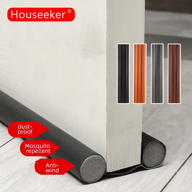 PU Under Door Draft Stopper Bottom Door Sealing Strip Wind Noise Acustic Foam Under Door Stripping Seal Blocker Guard Holder