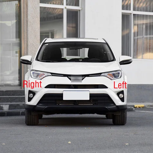 Imagen 2 del producto Cubierta embellecedora de marco de luz antiniebla de parachoques delantero de coche, tapa de capó de lámpara de circulación diurna, para Toyota RAV4, 2016, 2017, 2018, 2019