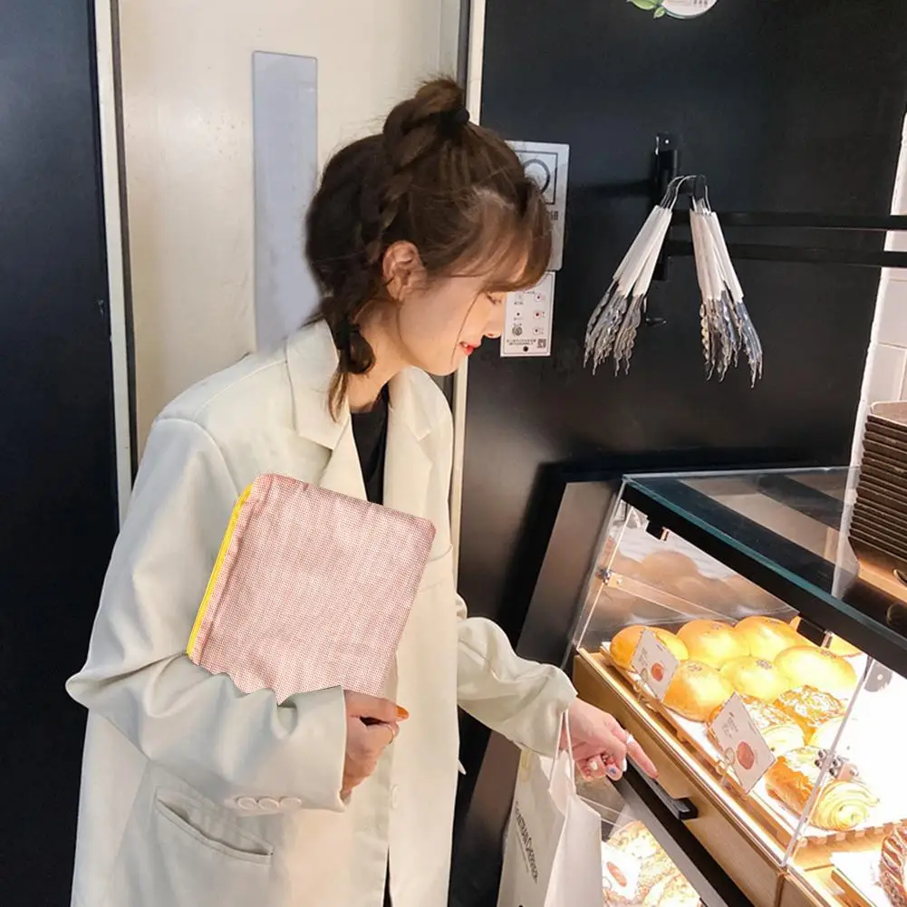 

Women Plaid Printing Small Handbags Purse Fashion Casual Make up Storage Bags