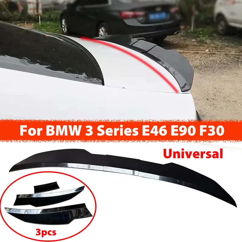 Für BMW 3er Zubehör Heckflügel Spoiler 117-127cm DIY Länge Für E46 E90 F30 E36 Universeller Heckspoiler Flügel