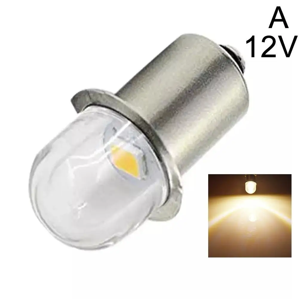 Pair P13.5S PR2 PR3 LED Miniature Lamp 3V 4.5V 6V 12V 18V 1SMD Warm White for Flashlight Replacement Bulb Torches Work Light