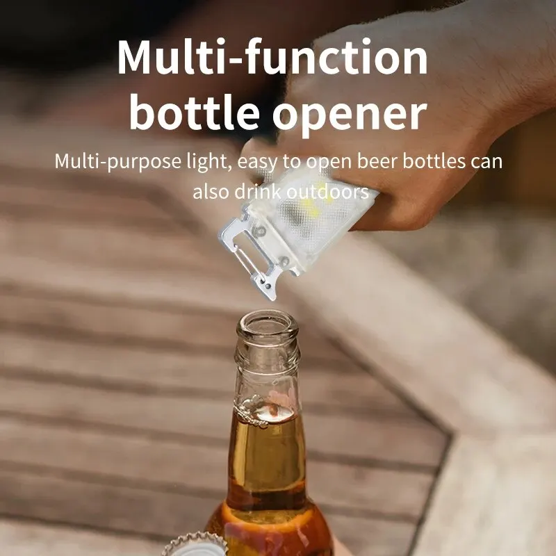 مصباح يدوي محمول صغير كوبا ، مصدر إضاءة مزدوج ليد ، شحن USB ، سلسلة مفاتيح مضيئة ، صيد أسماك في الهواء الطلق ، طوارئ #4