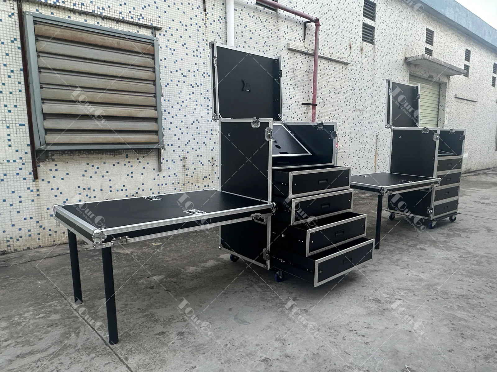 Custom Video Production Flight case with 4 Drawers