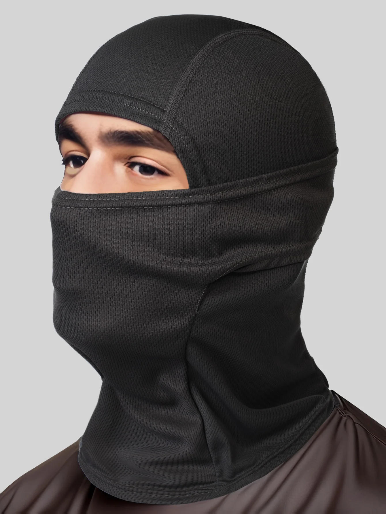 Balaclava completamente respirável para homens e mulheres, máscara facial, capuz, tático, ciclismo, esqui, motocicleta, corrida, tempo frio, capuz, 2021