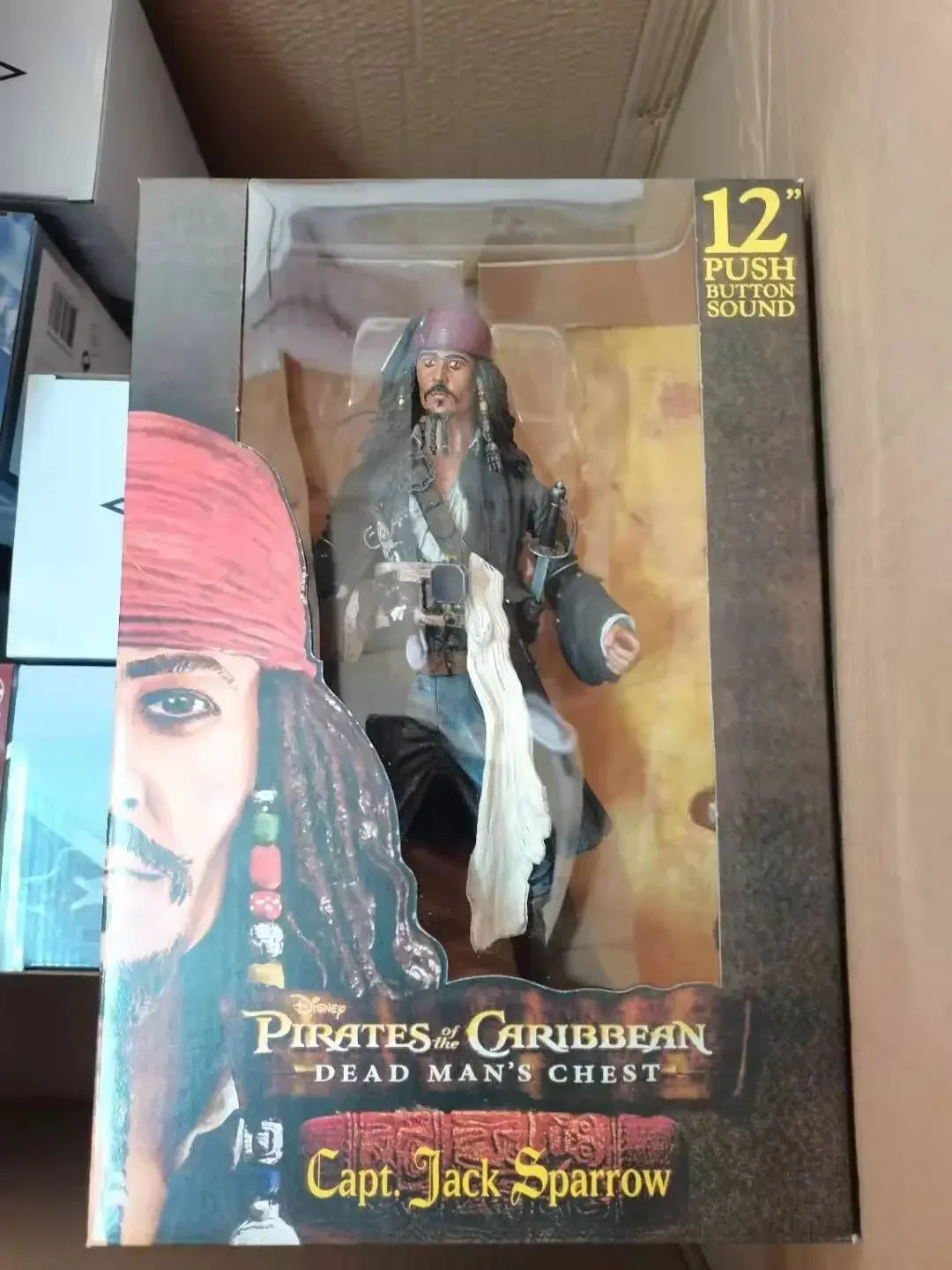 Statue en PVC du film Pirates des Caraïbes pour enfants, Capt de la poitrine de l'homme de fréquence, Modèle de collection, Cadeau, Row Rick, Jack, Rotterdam, 28cm