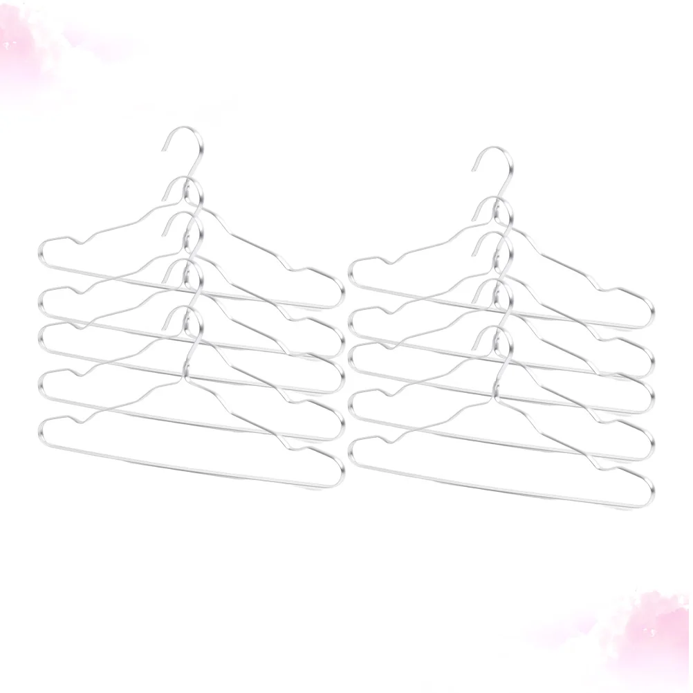 

10 Pcs Drying Rack Kids Hangers Clothing Clothes Wardrobe Coat Aluminium Alloy Hanging Racks