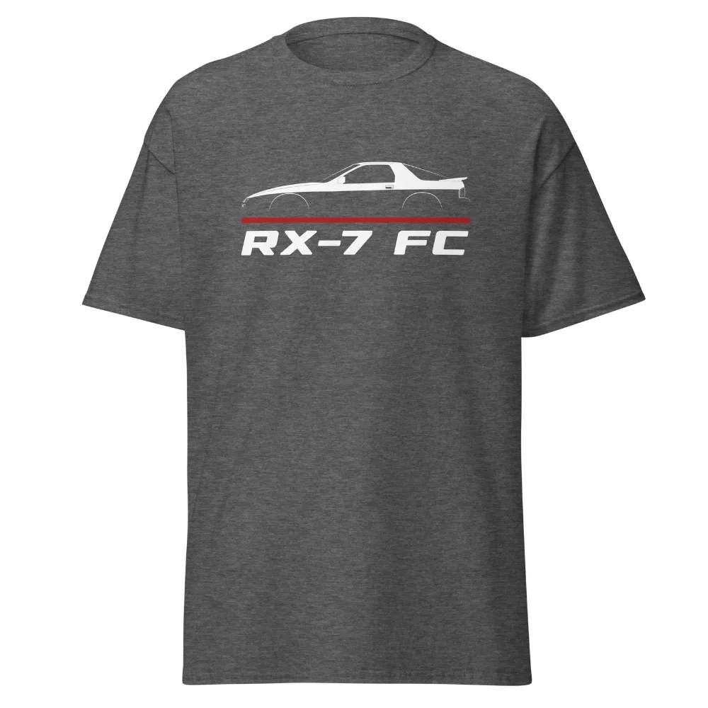 مازدا RX-7 FC 1985-1992 خمر تصميم قسط القطن تي شيرت للجنسين عشاق السيارات س الرقبة قصيرة الأكمام الصيف الرجال تي شيرت