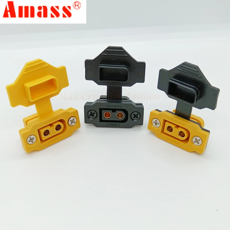 Amass Yellow/Black XT60E-F Female Plug XT60 XT60H Male Bullet Connector Wire Cable Plug For RC FPV Lipo Battery RC Quadcopter