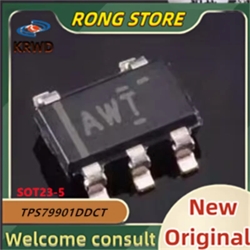 

5PCS AWT New and Original Chip IC TPS79901DDCR TPS79901DDCT TPS79901DDC TPS79901DD TPS79901D SOT23-5 Linear regulator IC
