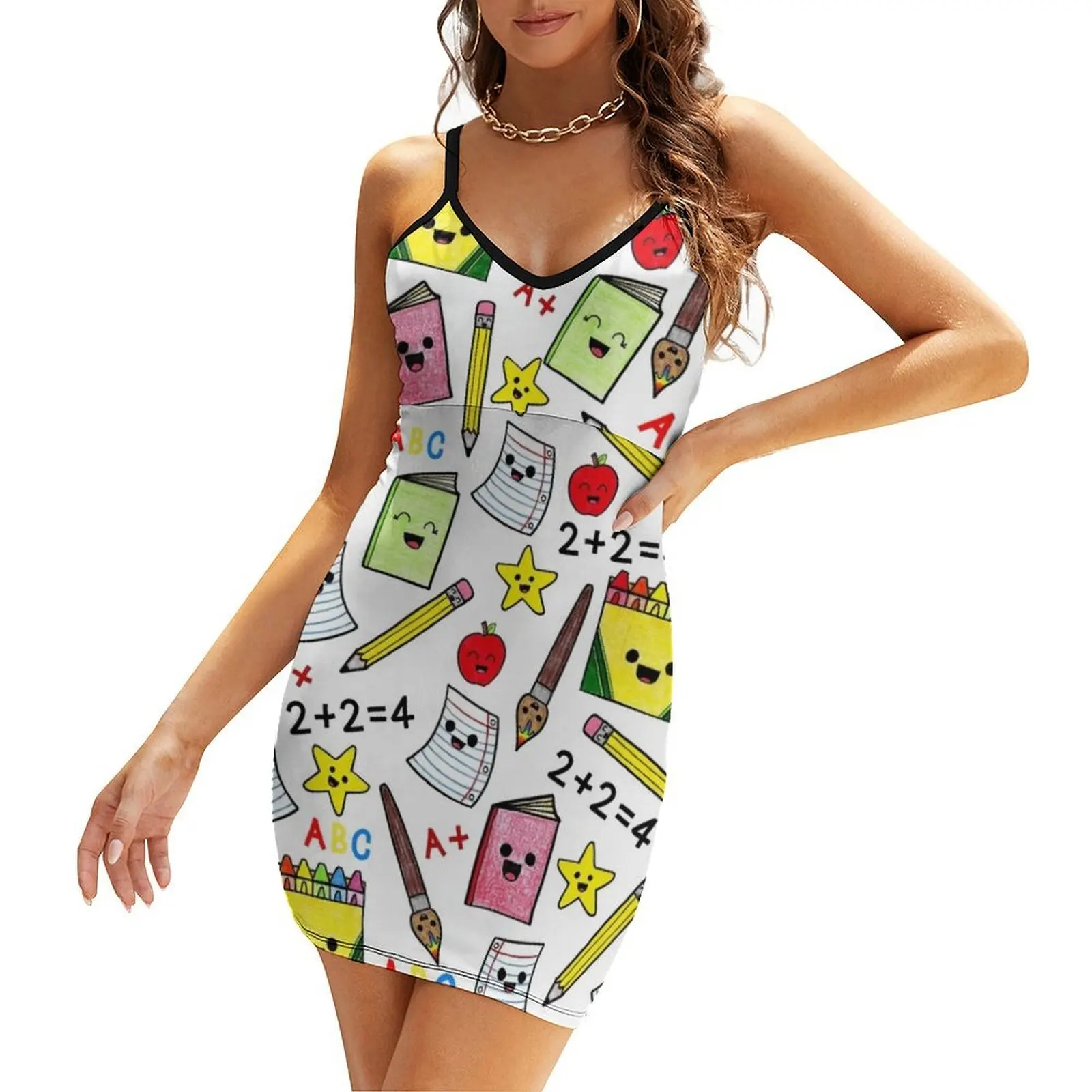 

Back To School 1 Sling Dress summer clothes bandage dress evening dress woman