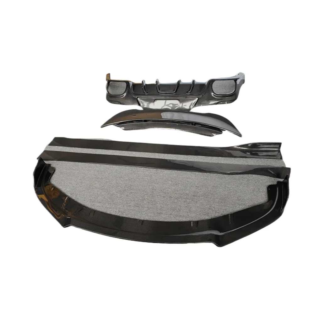 

Upgraded Carbon Fiber Body Kit for 14-16 Year 970 Model Cars Featuring Front Lip Rear Diffuser Side Skirts and Spoiler