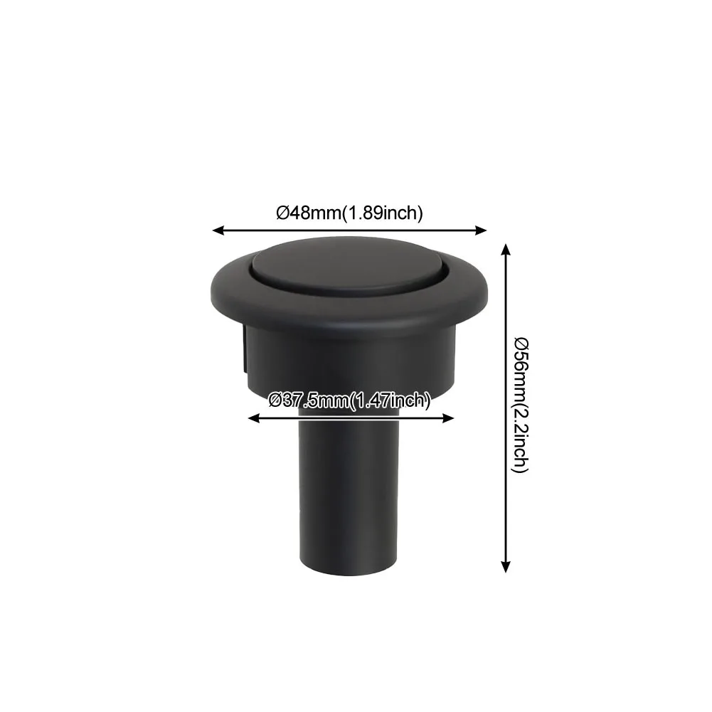 For Siamp For Storm 33A Toilet Push Button Flush Black ABS Toilet Water Tank Button Round Valve Push Button For 34335077