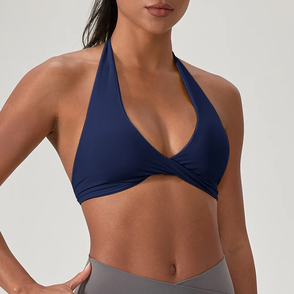 Sujetador deportivo de alta intensidad Yungan para correr para mujer, chaleco de yoga a prueba de golpes y de alta elasticidad, sujetador deportivo para fitness al aire libre