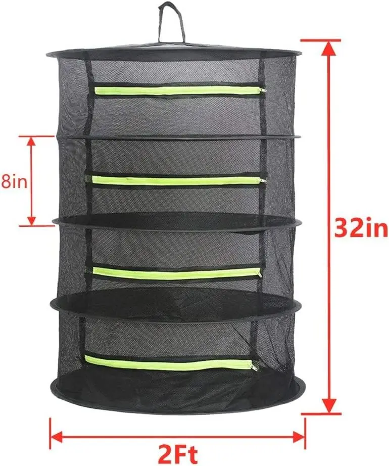 Drying Rack Plant Net  Mesh Tents Dryer  Hanging Clothes Net Folding Nylon Netting Collapsible Mesh Food Dehydrator Receive  Car