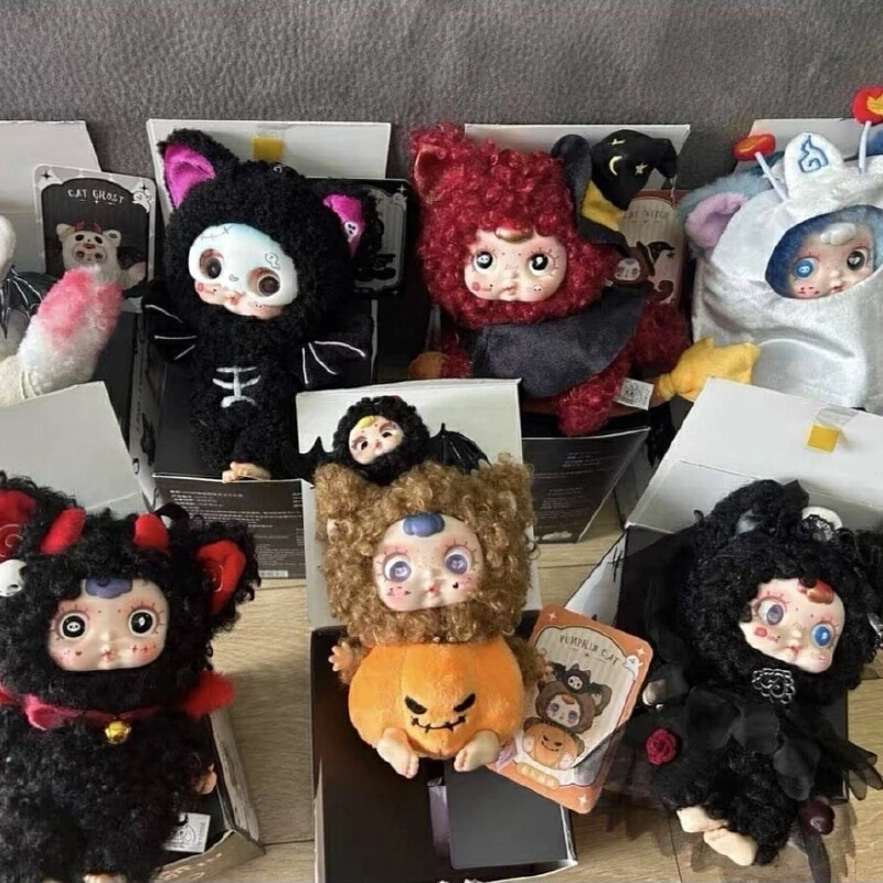 할로윈 신상 정품 Mmsuger 베이비 나이트 엘프 파티 시리즈 블라인드 박스 귀여운 인형 펜던트 할로윈 미스터리 박스 생일 선물 장난감