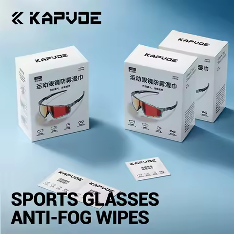 Cycling Glasses Cleaner Wet Wipe Disposable Anti Fog Misting Dust Remover Cleaning Lens Wipes Sunglasses Phone Screen 100Pcs/Box