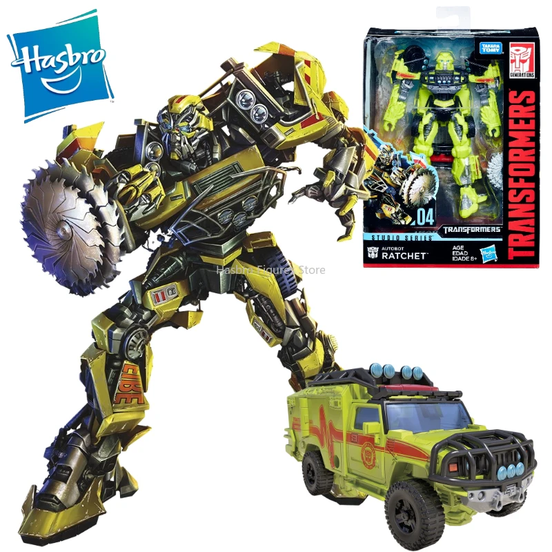 

In Stock Hasbro Transformers Movie Studio Series SS04 Autobot Ratchet Action Figure Model Collection Toy Gift