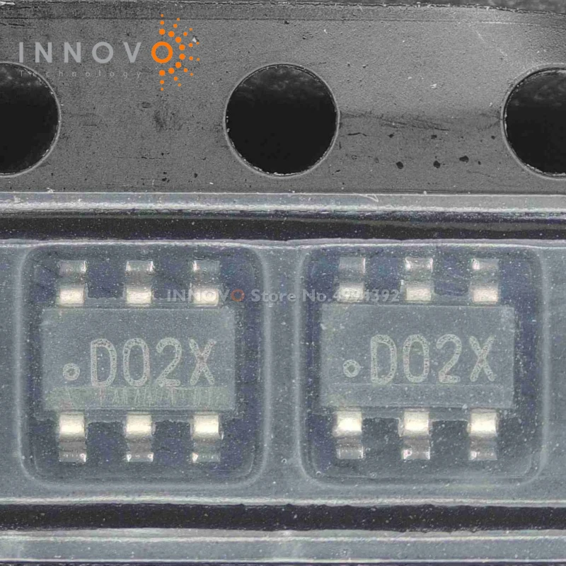 10 unids/lote LMR16006XDDCR LMR16006 marcado D02X regulador de conmutación Buck IC positivo ajustable 0,765 V 1 salida 600mA SOT-23-6