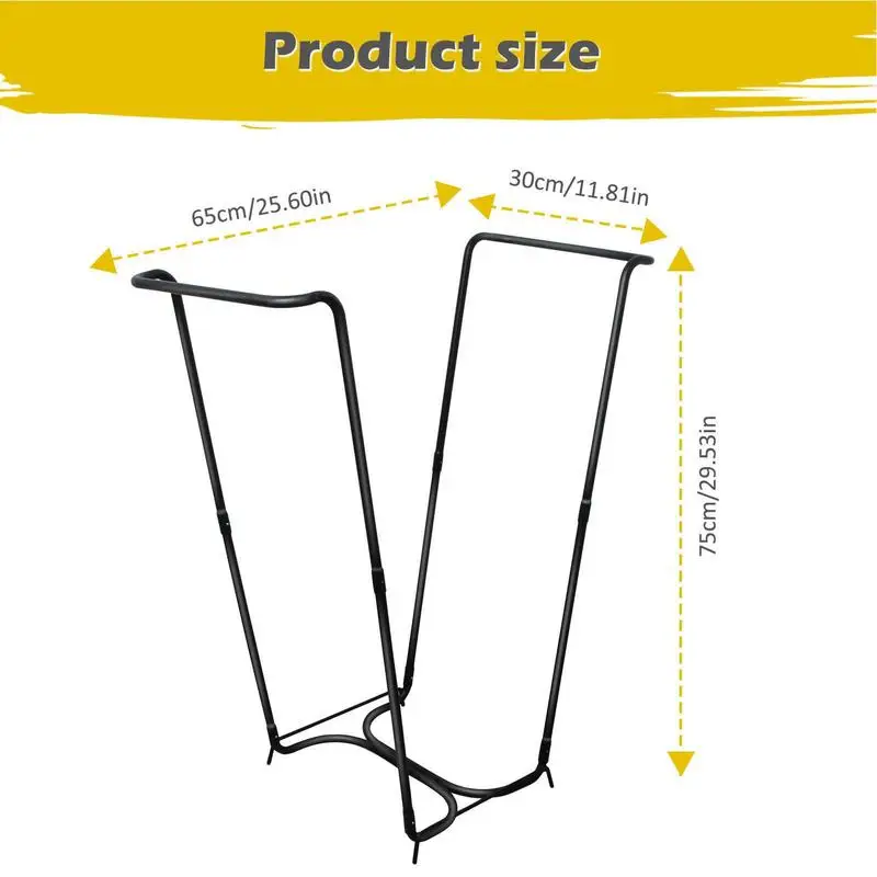 Trash Bag Stand Garbage Bag Frame Metal Support Stand Versatile Outdoor Leaf Bag Holder Yard Trash Bag Holder For Trash Leaves