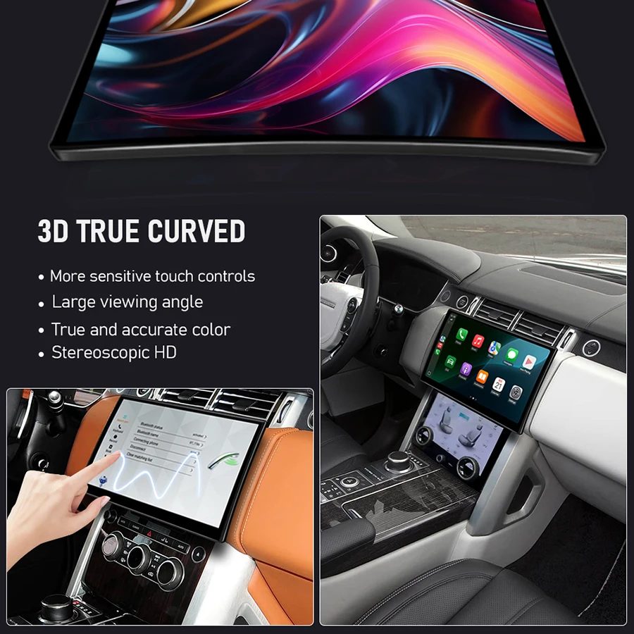 11.4'' Dual System Android 3D Curved Screen For Land Rover Range Rover Vogue 2012-2019 Navi Car Screen Carplay Bluetooth WiFi 4G