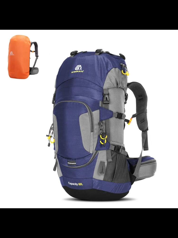 AliExpress 60L Waterproof Hiking Backpack Camping Mountain Climbing Cycle Backpack Outdoor Sport Bag with Rain Cover hiking backpack 60l