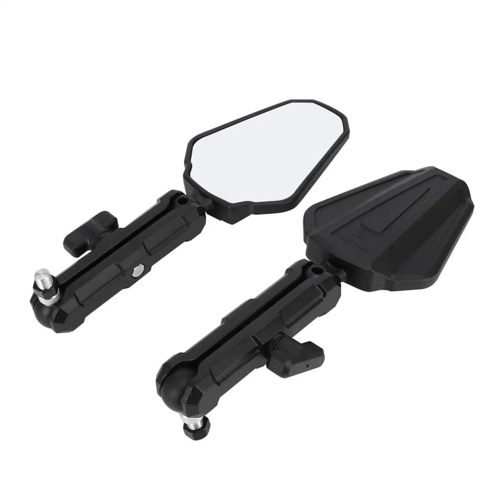 2 Pieces Generic Motorcycle Rearview Mirror Replacement Sturdy Side Mirrors