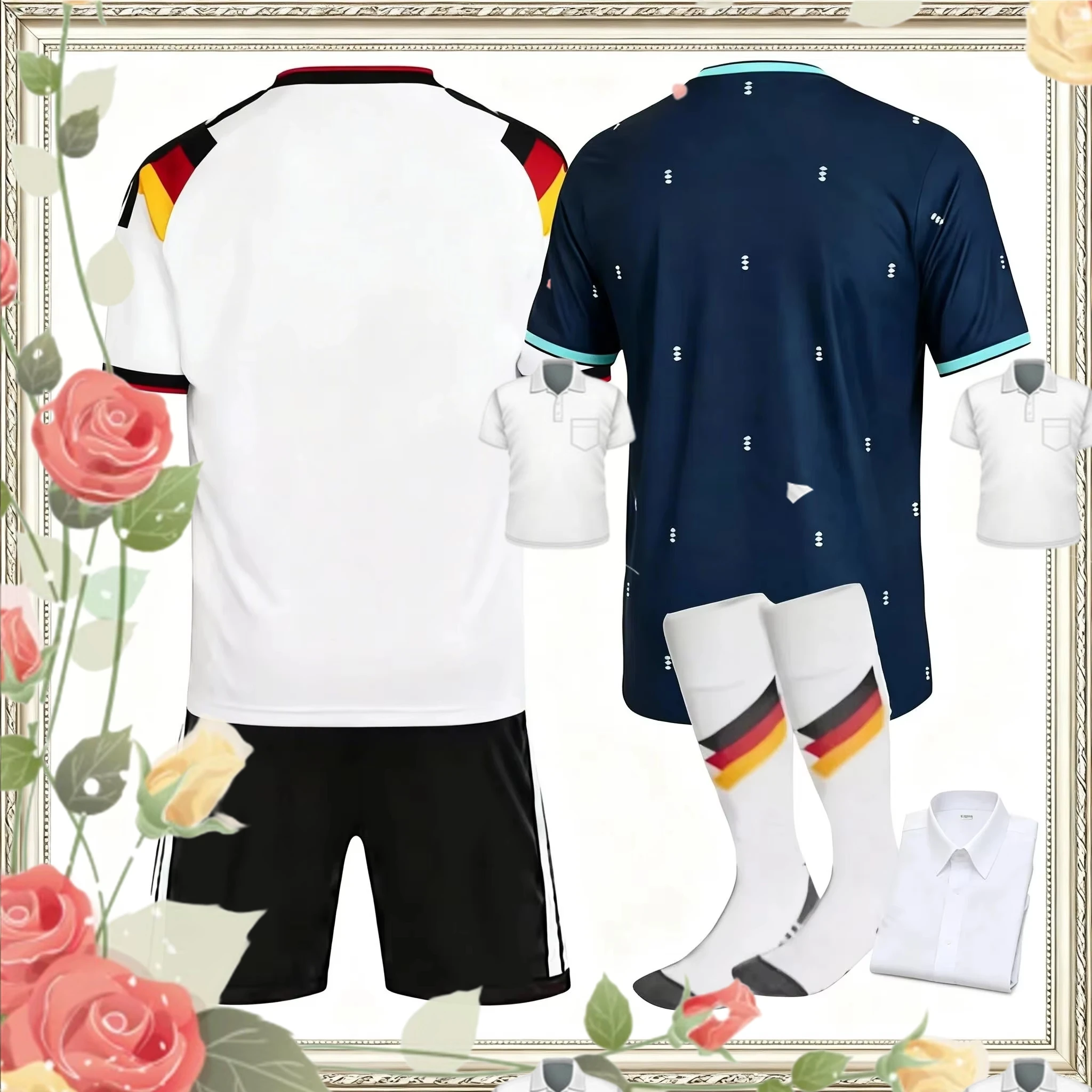 

26 27 New Germany Adult Jersey 2026 2027 Germany Children's Jersey Decorative painting