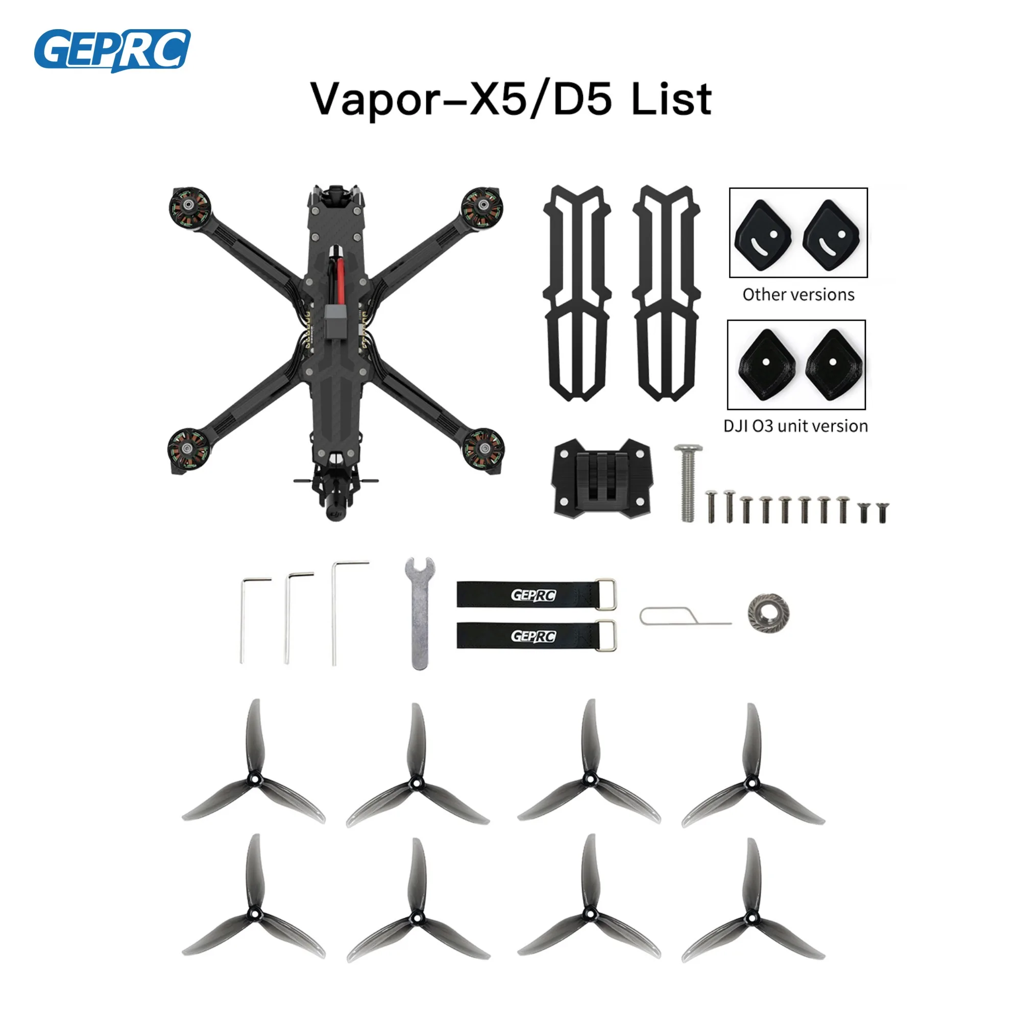 GEPRC Vapor-D5 D6 Аналоговый FPV 5.8G 1.6W VTX F722 V2 FC Высокопроизводительный радиоуправляемый квадрокоптер Freestyle Grace Дрон для фристайла